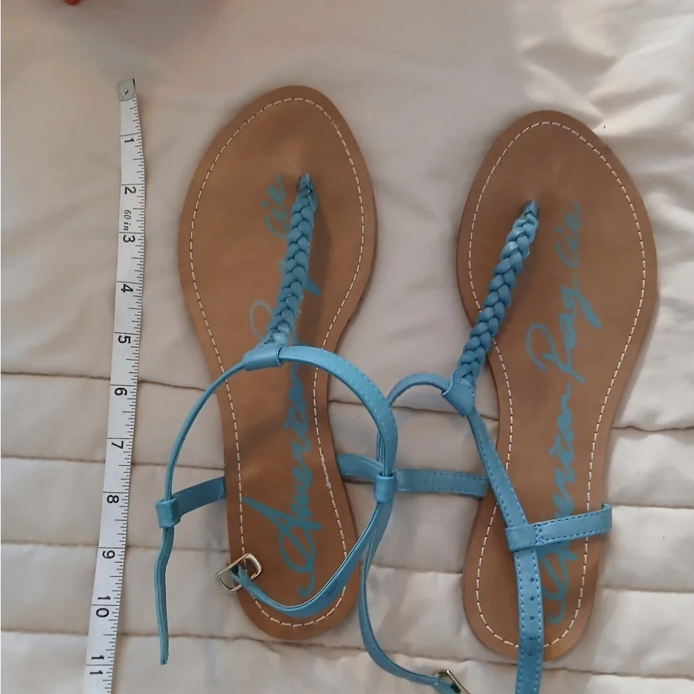 Blue Braided Women's Sandals
